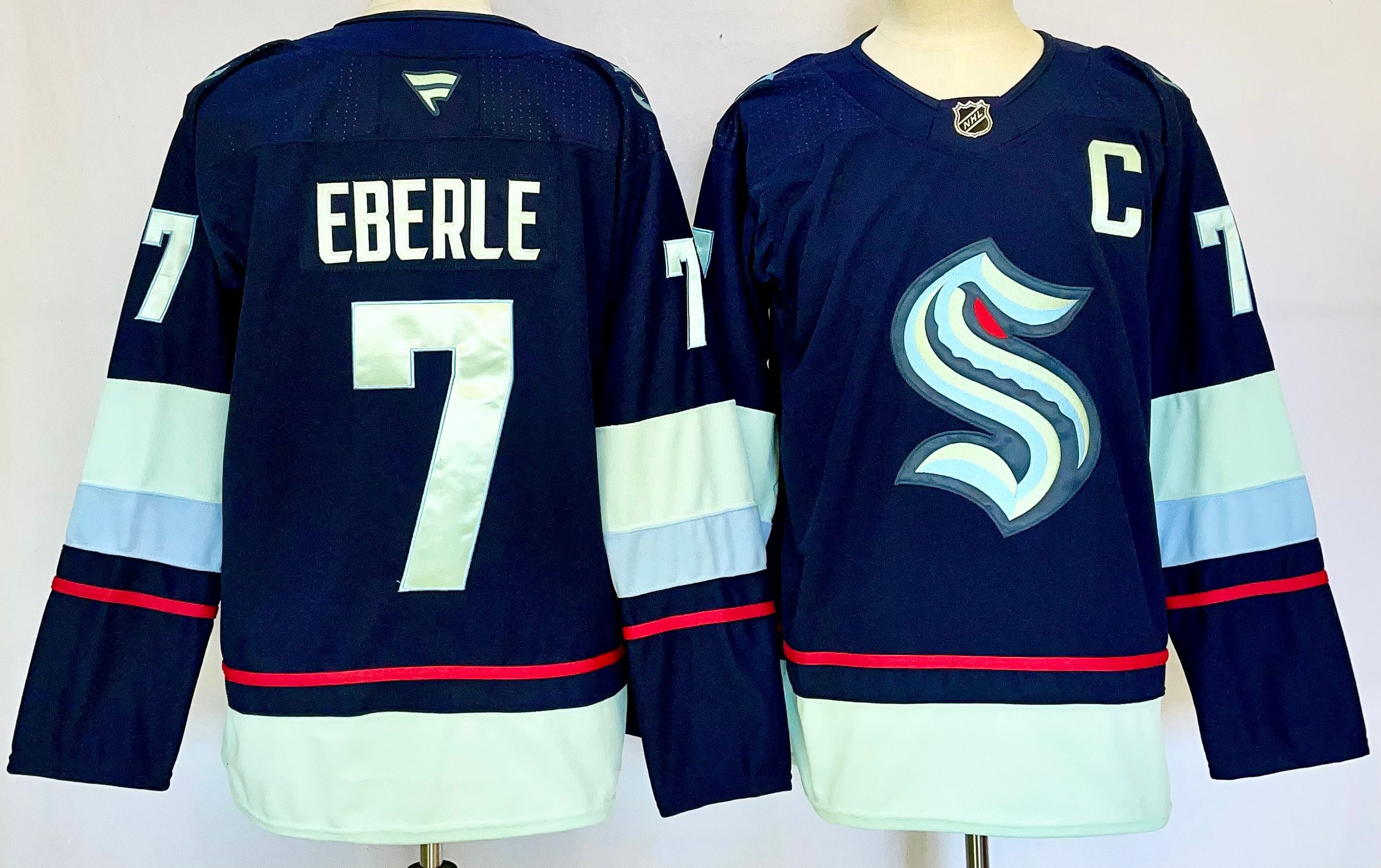 Men Seattle Kraken #7 Eberle Drak Blue 2025 Home Premier Player NHL Jersey->more nhl jerseys->NHL Jersey